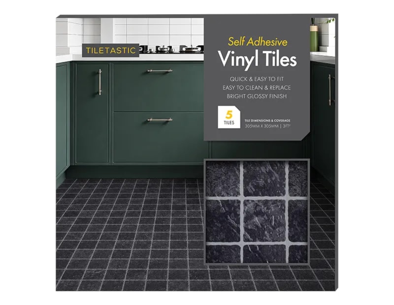 Wholesale Dark Square Adhesive Vinyl Floor Tiles 5pk Wholesale Dark Square Adhesive Vinyl Floor Tiles 5pk