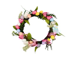 Wholesale Egg and Tulip Wreath 48cm Wholesale Egg and Tulip Wreath 48cm
