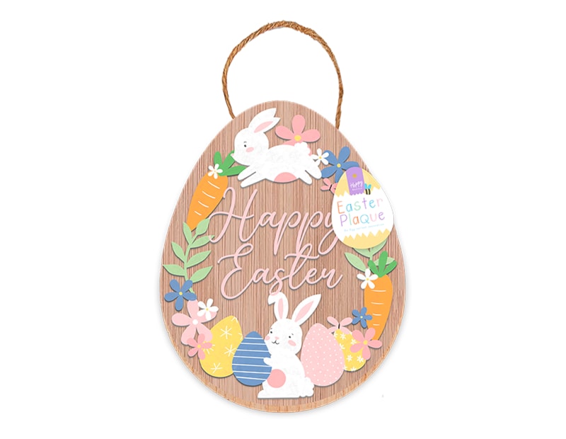 Wholesale Happy Easter Hanging Plaque 27.5cm x 22cm Wholesale Happy Easter Hanging Plaque 27.5cm x 22cm