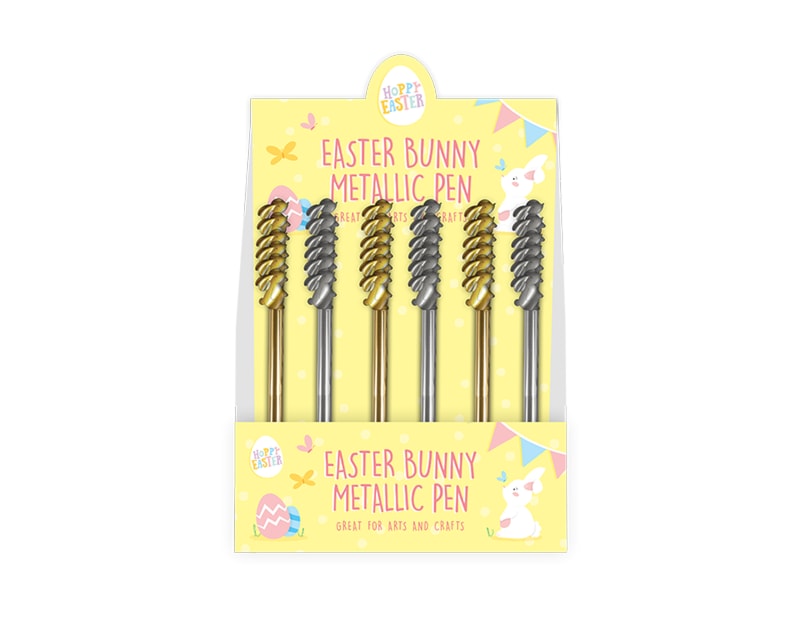 Wholesale Easter Bunny Metallic Pen CDU Wholesale Easter Bunny Metallic Pen CDU