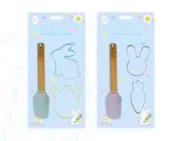 Wholesale Easter Cookie Cutter & Spatula Set 3pk Wholesale Easter Cookie Cutter & Spatula Set 3pk