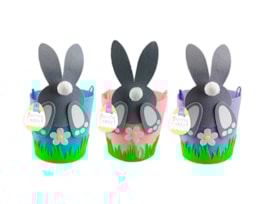 Wholesale Easter Pom Pom Bunny Basket Wholesale Easter Pom Pom Bunny Basket