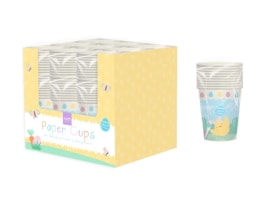 Wholesale Easter Printed Paper Cups 270ml 10pk CDU