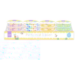 Wholesale Easter Patterned Ribbon 1.8cm x 2M CDU Wholesale Easter Patterned Ribbon 1.8cm x 2M CDU