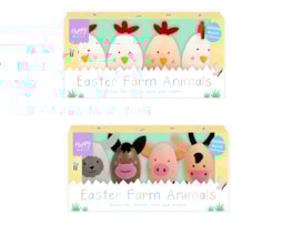 Wholesale Easter Animal Decorative Eggs 4pk Wholesale Easter Animal Decorative Eggs 4pk