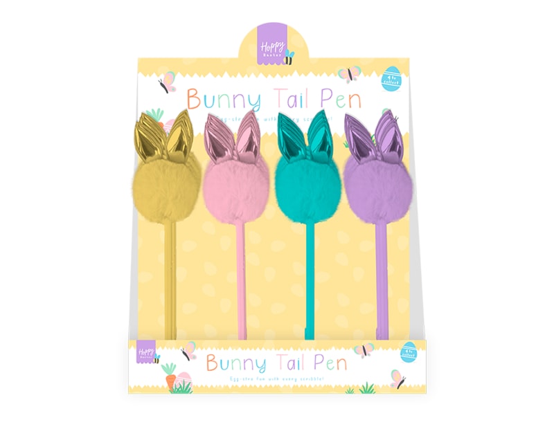 Wholesale Easter Bunny Fluffy Tail Pen CDU