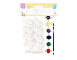 Wholesale Easter Paint Your Own Bunny Decorations 6pk Wholesale Easter Paint Your Own Bunny Decorations 6pk