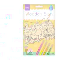 Wholesale Easter Colour Your Own Wooden Sign