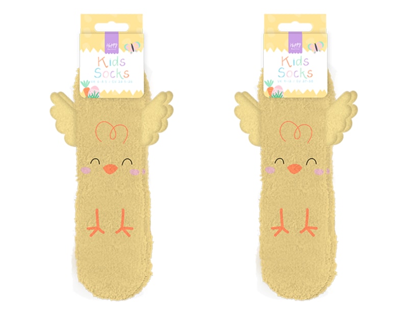 Wholesale Easter Chick Kids Socks - Asst Sizes Wholesale Easter Chick Kids Socks - Asst Sizes