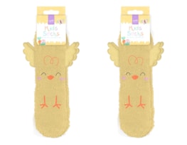 Wholesale Easter Chick Kids Socks - Asst Sizes