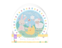 Wholesale Easter Printed Plastic Plate 26cm CDU Wholesale Easter Printed Plastic Plate 26cm CDU