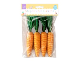 Wholesale Easter Striped Rope Carrots 4pk Wholesale Easter Striped Rope Carrots 4pk
