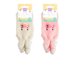 Wholesale Easter Fluffy Bunny Kid's Socks - Asst Sizes Wholesale Easter Fluffy Bunny Kid's Socks - Asst Sizes