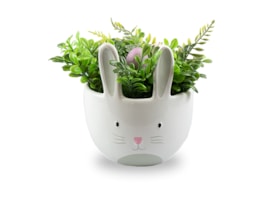 Wholesale Easter Bunny Planter with Artificial Flowers Wholesale Easter Bunny Planter with Artificial Flowers