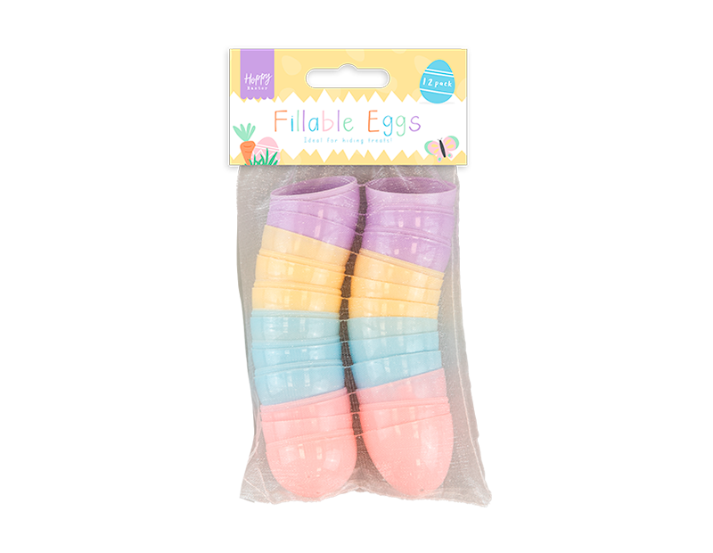 Wholesale Easter Fillable Eggs 12 Pack Wholesale Easter Fillable Eggs 12 Pack