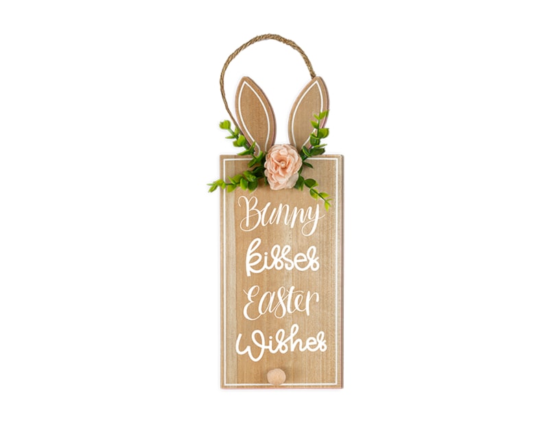 Wholesale Easter Bunny Hanging Plaque 34cm x 13cm Wholesale Easter Bunny Hanging Plaque 34cm x 13cm