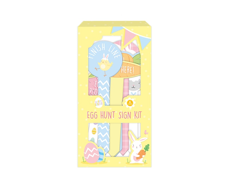 Wholesale Easter Egg Hunt sign Kit 6pk Wholesale Easter Egg Hunt sign Kit 6pk