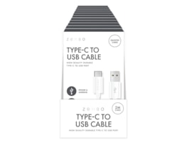 Wholesale White Type-C to USB 2M Cable CDU