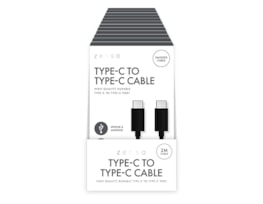 Wholesale Black Type-C to Type-C 2M Cable CDU Wholesale Black Type-C to Type-C 2M Cable CDU