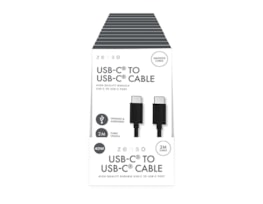 Wholesale Black Type-C to Type-C 2M Cable CDU Wholesale Black Type-C to Type-C 2M Cable CDU