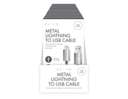 Wholesale Metal Lightning to USB Charge/Sync 1M Cable CDU