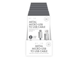 Wholesale Metal Micro to USB Charge/Sync 1M Cable CDU