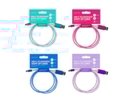 Wholesale Lightning to Type-C Light Up Charging Cable 1M Wholesale Lightning to Type-C Light Up Charging Cable 1M