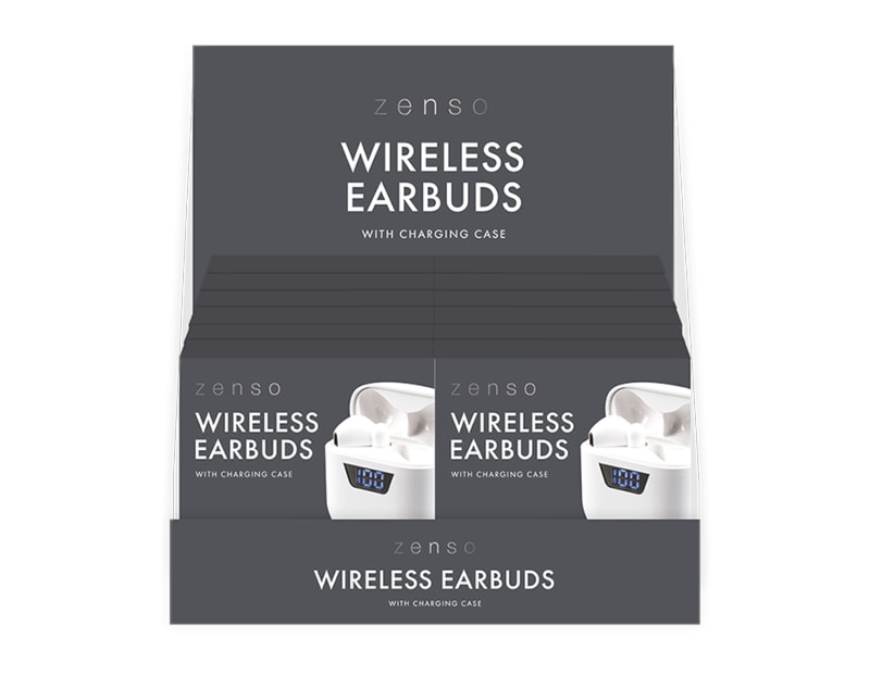 Wholesale Wireless Earbuds with Digital Screen Charging Case CDU Wholesale Wireless Earbuds with Digital Screen Charging Case CDU