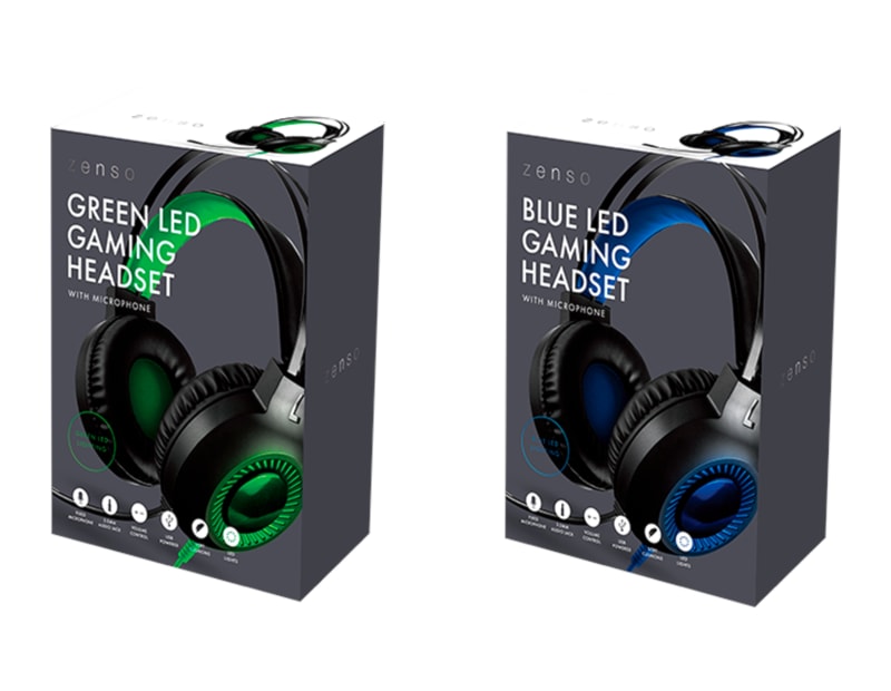 Wholesale LED Gamer Headset with Microphone