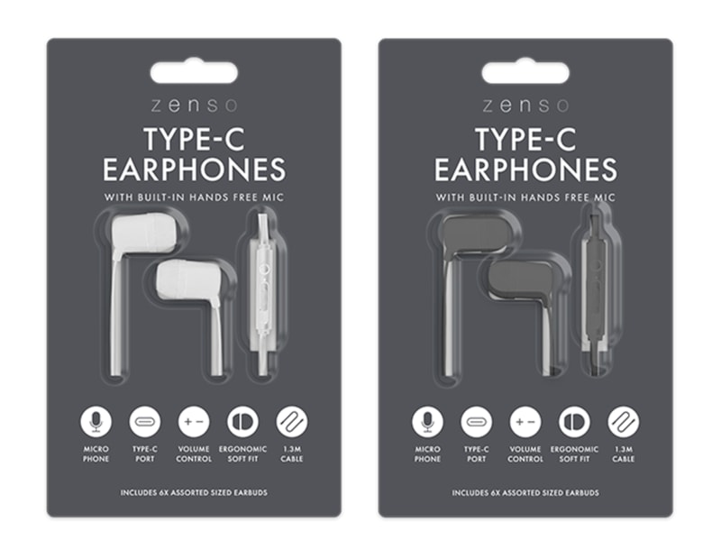 Wholesale Type-C Earphones with Mic
