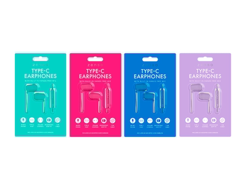 Wholesale Brights Type-C Earphones with Mic