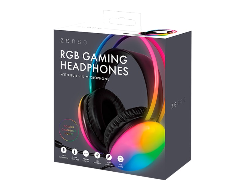 Wholesale RGB Headphone with Mic Wholesale RGB Headphone with Mic