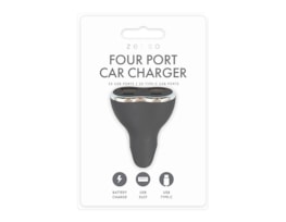 Wholesale USB/ Type-C Four Port Car Charger Wholesale USB/ Type-C Four Port Car Charger
