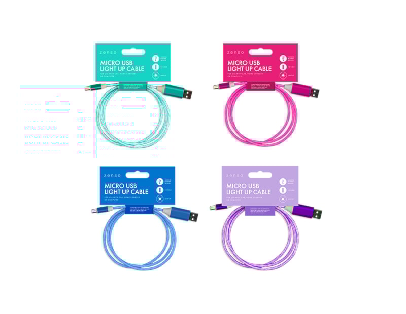Wholesale Micro Light up charging cable | Gem imports Wholesale Micro Light up charging cable | Gem imports