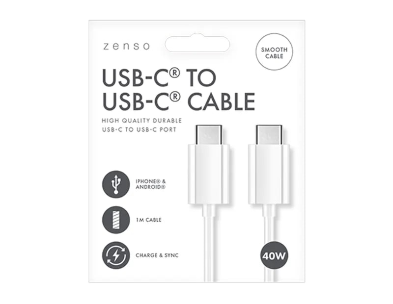 Wholesale White Type C to Type C cable 1M Wholesale White Type C to Type C cable 1M