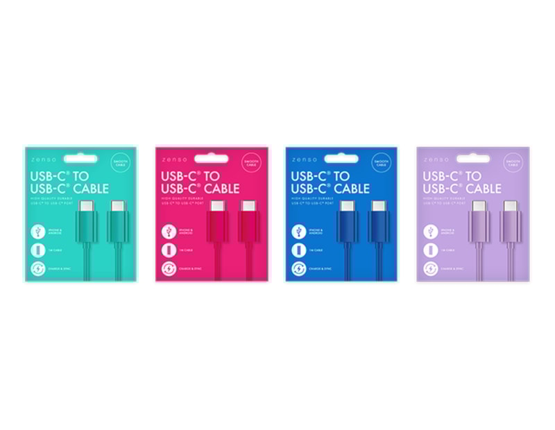 Wholesale Type C to Type C Coloured Cable 1M | Gem imports Ltd. Wholesale Type C to Type C Coloured Cable 1M | Gem imports Ltd.