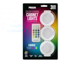 Wholesale LED Colour Changing Cabinet Lights 3pk