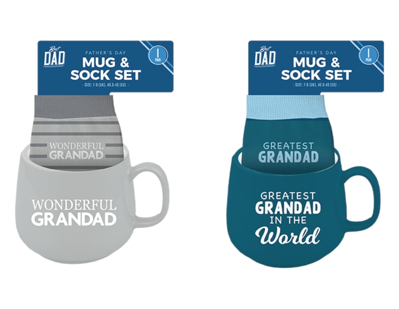 Wholesale Grandad's Mug & Sock Set Wholesale Grandad's Mug & Sock Set