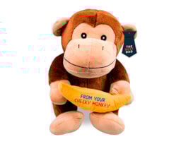 Wholesale Daddy & Mini Me Plush Monkey 25.5cm Wholesale Daddy & Mini Me Plush Monkey 25.5cm
