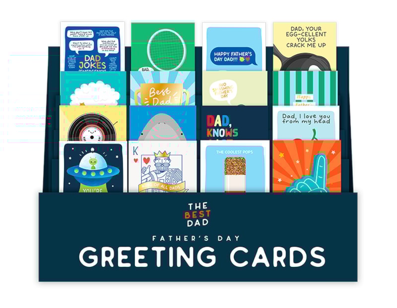 Wholesale Father's Day Mixed Cards CDU Wholesale Father's Day Mixed Cards CDU