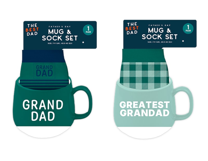Wholesale Grandad's Mug & Sock Set