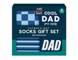 Wholesale Father's Day Dad socks Gift Set 4PK Wholesale Father's Day Dad socks Gift Set 4PK