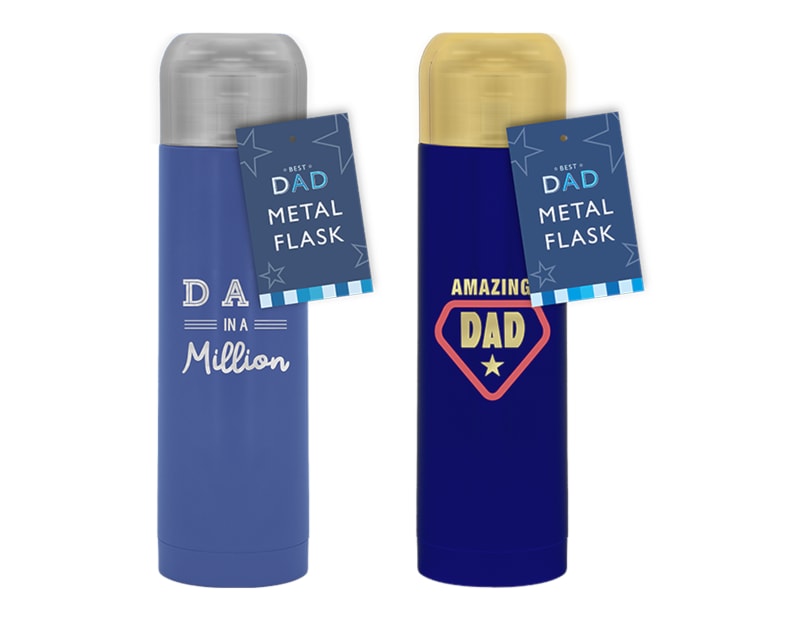 Wholesale Father's Day Foil Metal Flask 24.5 x 7cm Wholesale Father's Day Foil Metal Flask 24.5 x 7cm