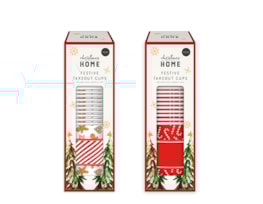 Wholesale Festive Take Out Cup 10pk Wholesale Festive Take Out Cup 10pk
