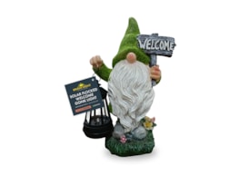 Wholesale Flocked Welcome Gonk Solar Light 27cm Wholesale Flocked Welcome Gonk Solar Light 27cm