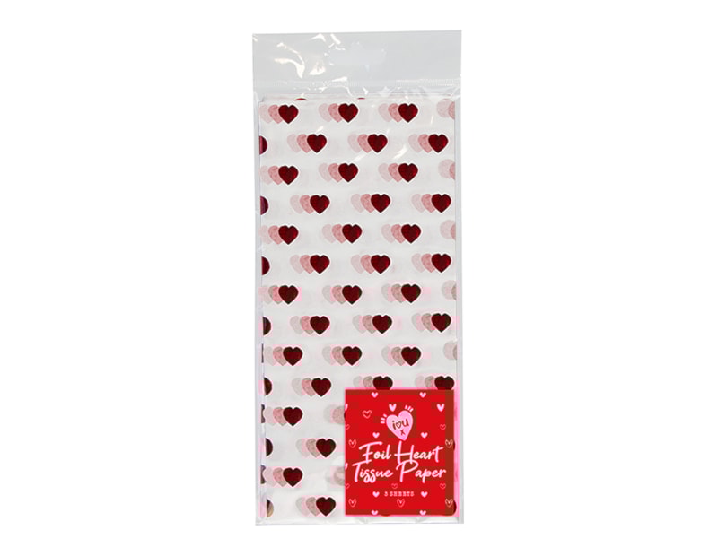Wholesale Foil Heart Tissue Paper 3 Sheet Wholesale Foil Heart Tissue Paper 3 Sheet