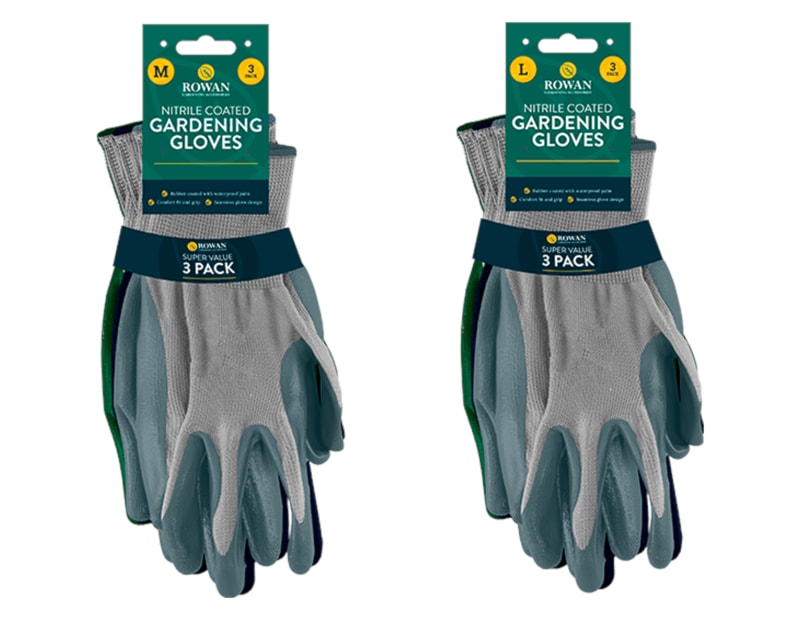Wholesale Latex Coated Gardening Gloves 3pk Wholesale Latex Coated Gardening Gloves 3pk