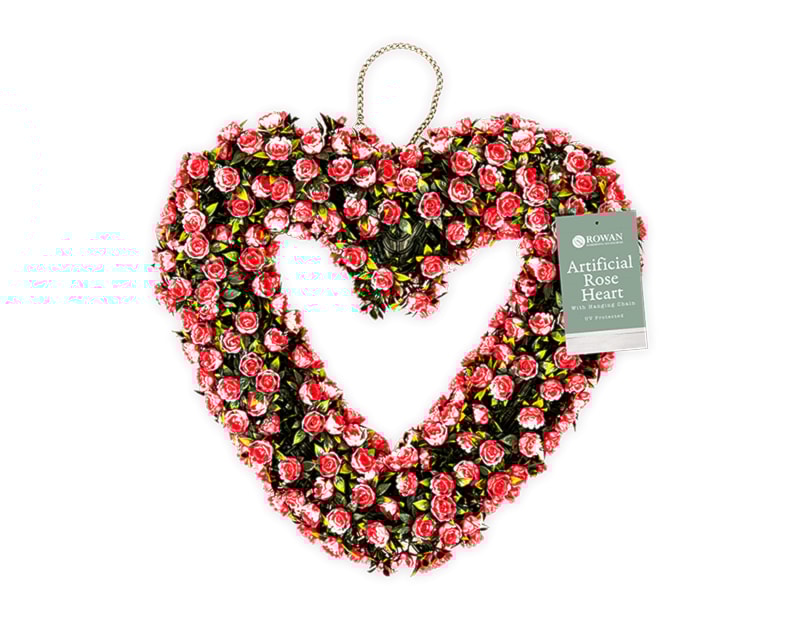 Wholesale Artificial Rose Heart with Hanging Chain Wholesale Artificial Rose Heart with Hanging Chain