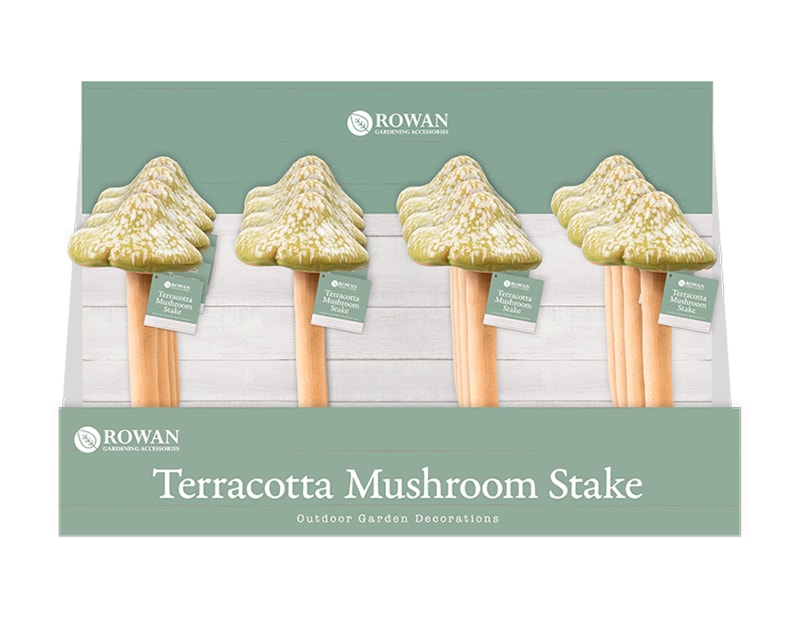 Wholesale Terracotta Mushroom Stake CDU Wholesale Terracotta Mushroom Stake CDU