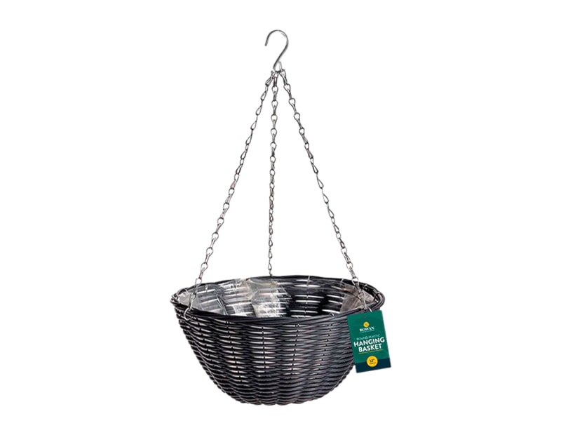 Wholesale Round Plastic Hanging Basket 30cm Wholesale Round Plastic Hanging Basket 30cm